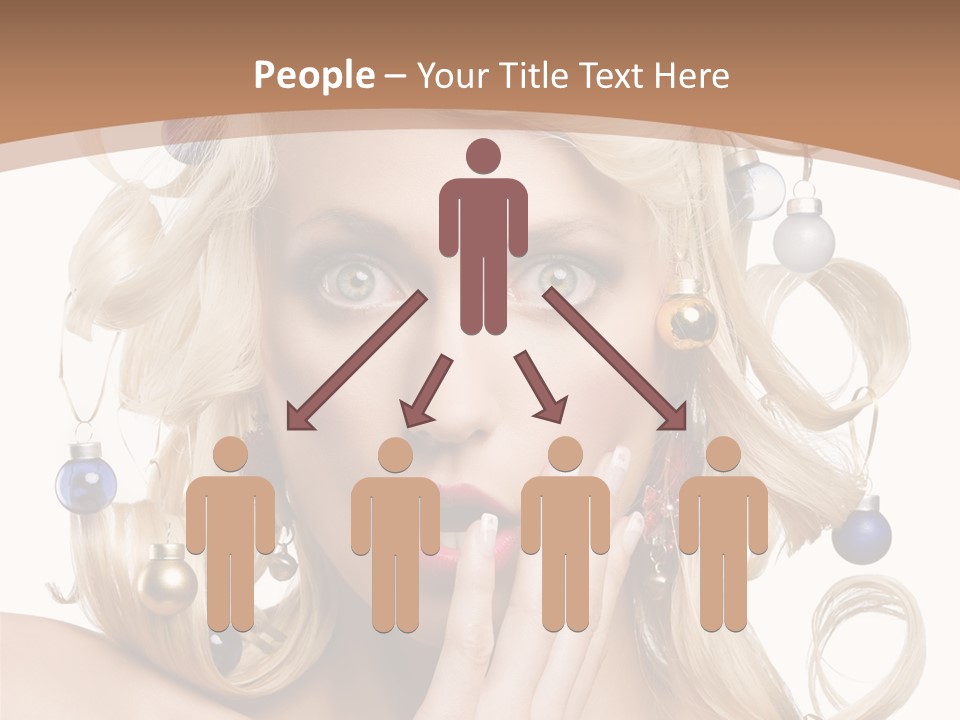 Christmas Tree Hair PowerPoint Template