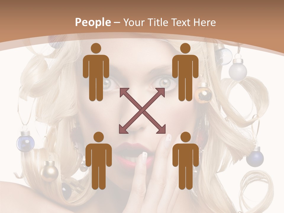 Christmas Tree Hair PowerPoint Template