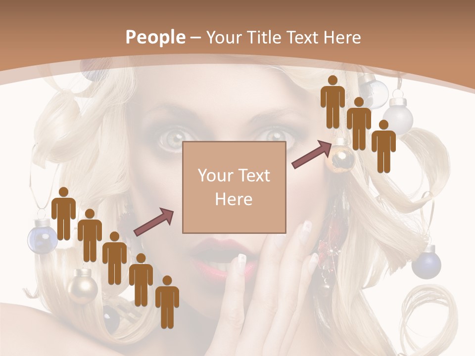 Christmas Tree Hair PowerPoint Template