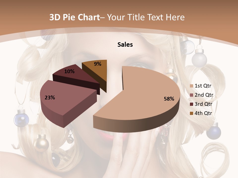 Christmas Tree Hair PowerPoint Template
