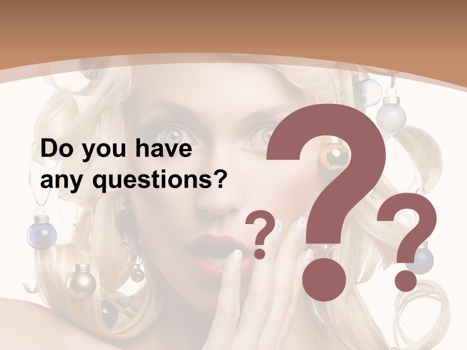 Christmas Tree Hair PowerPoint Template