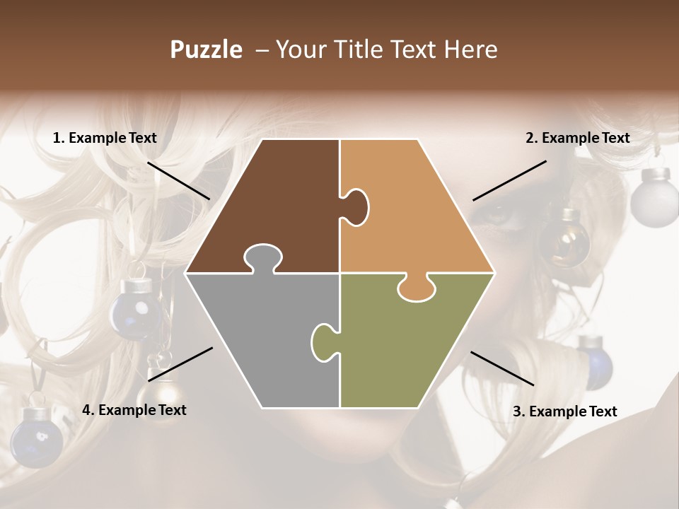 Christmas Hair PowerPoint Template