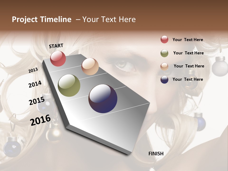 Christmas Hair PowerPoint Template