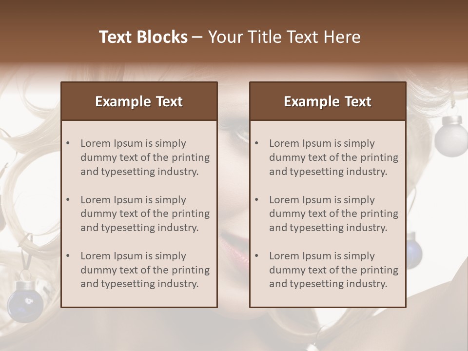 Christmas Hair PowerPoint Template