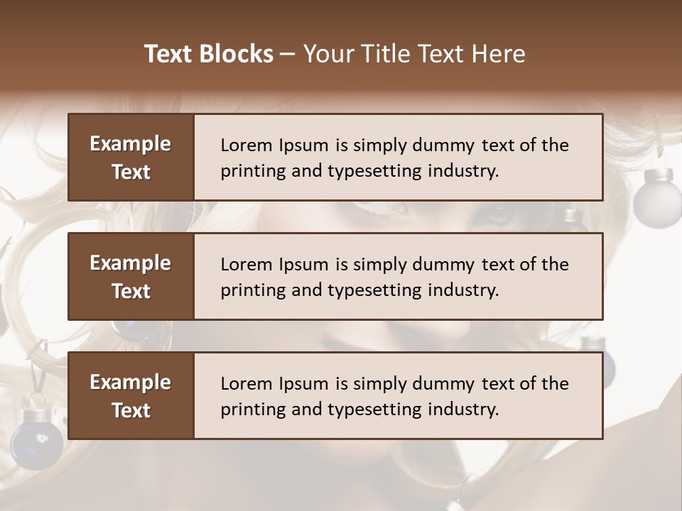 Christmas Hair PowerPoint Template