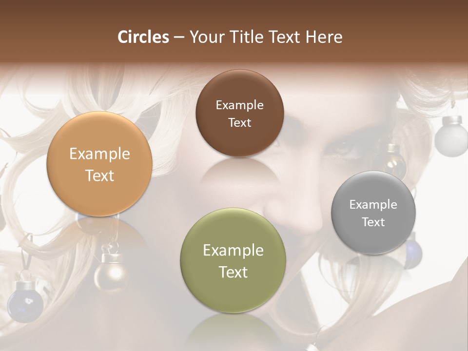 Christmas Hair PowerPoint Template