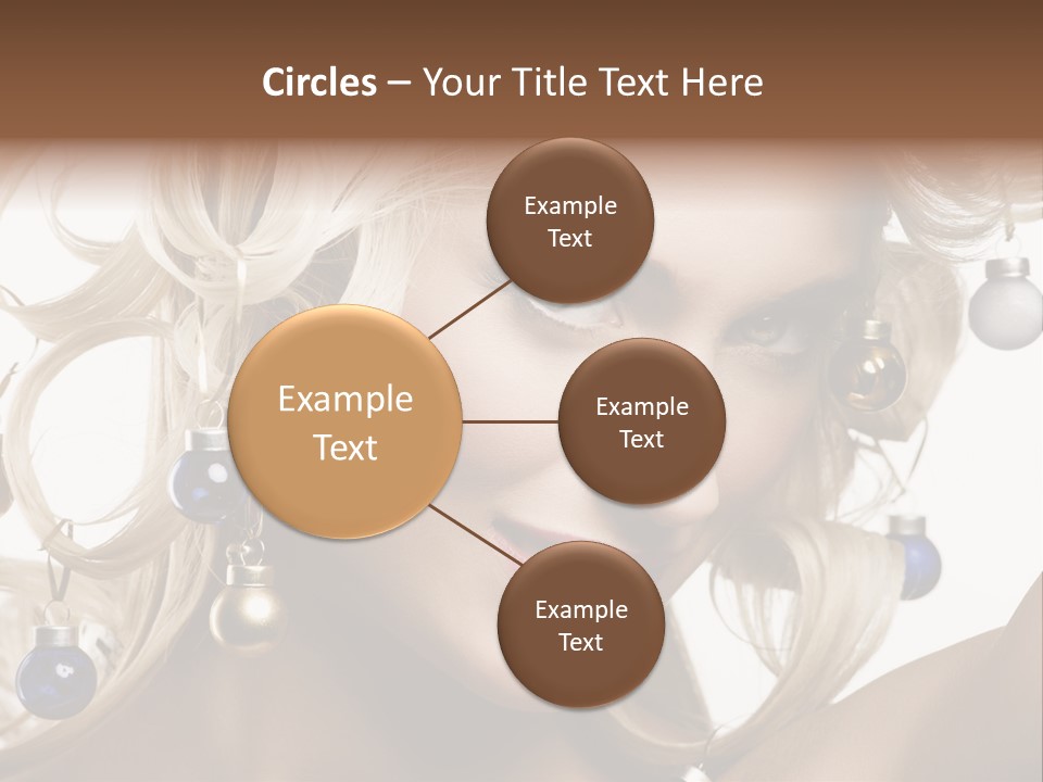 Christmas Hair PowerPoint Template