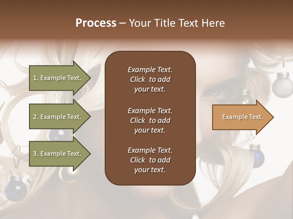 Christmas Hair PowerPoint Template