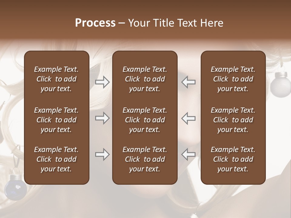Christmas Hair PowerPoint Template