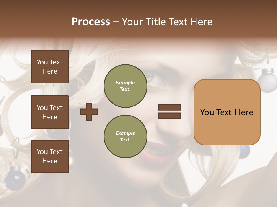 Christmas Hair PowerPoint Template