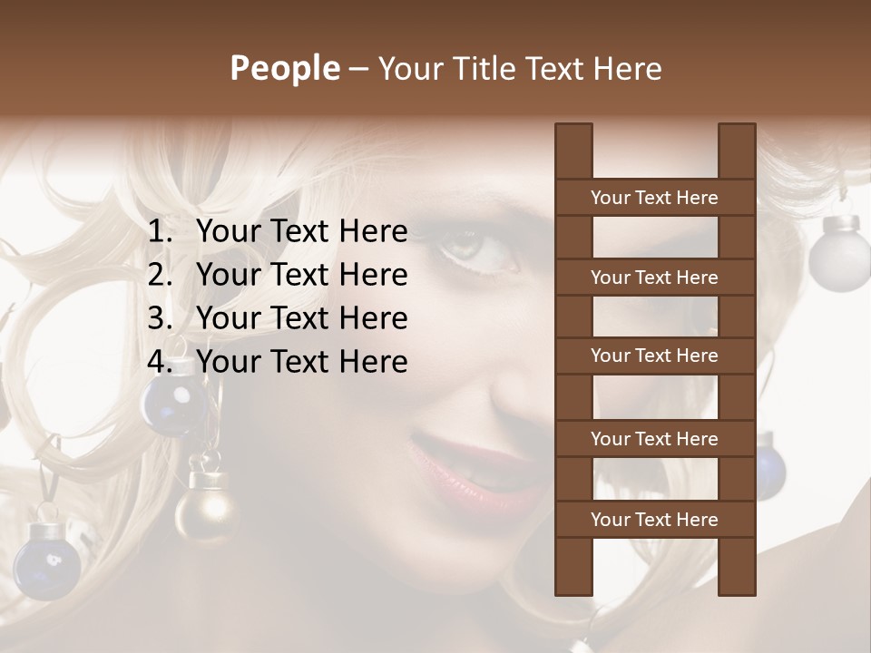 Christmas Hair PowerPoint Template