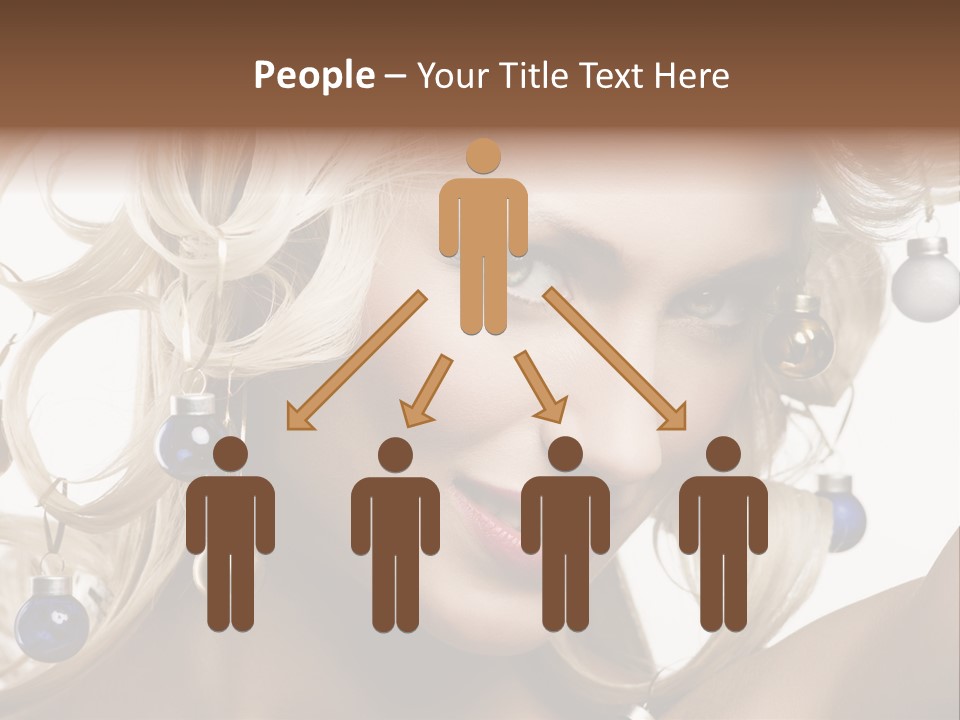 Christmas Hair PowerPoint Template