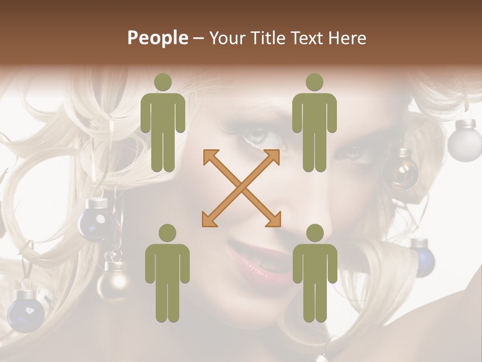 Christmas Hair PowerPoint Template