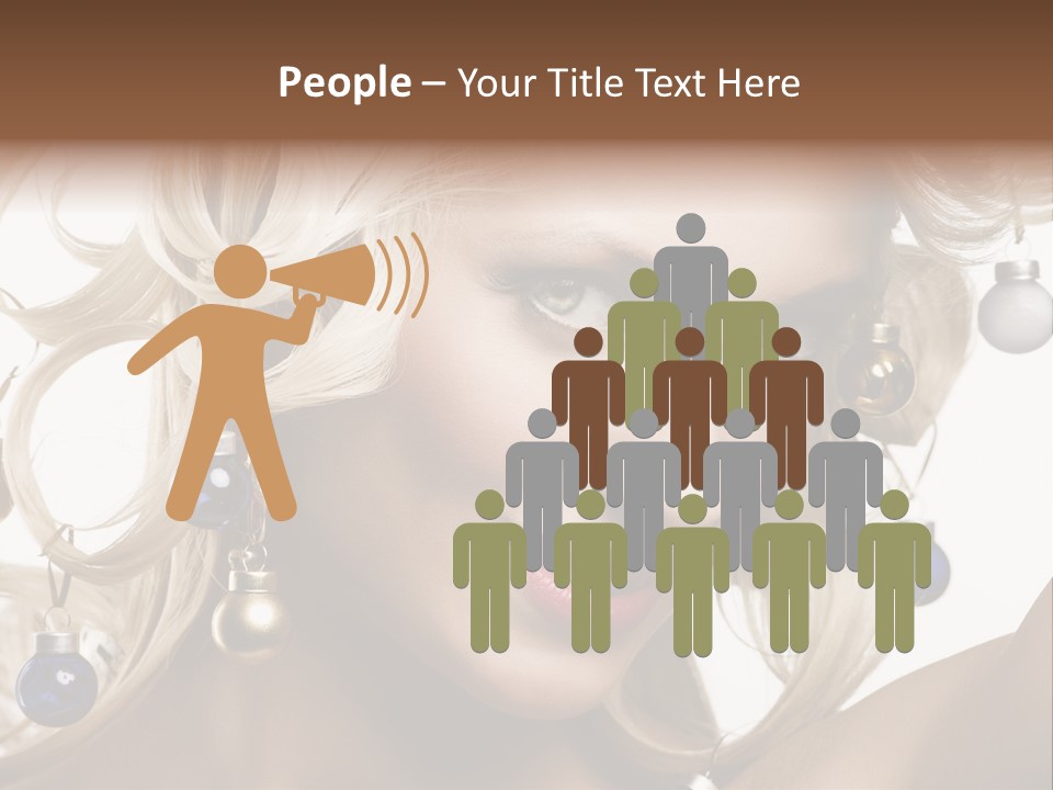 Christmas Hair PowerPoint Template