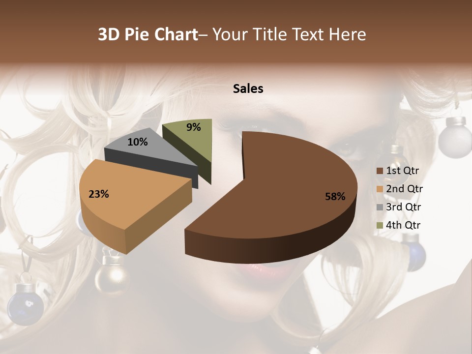 Christmas Hair PowerPoint Template