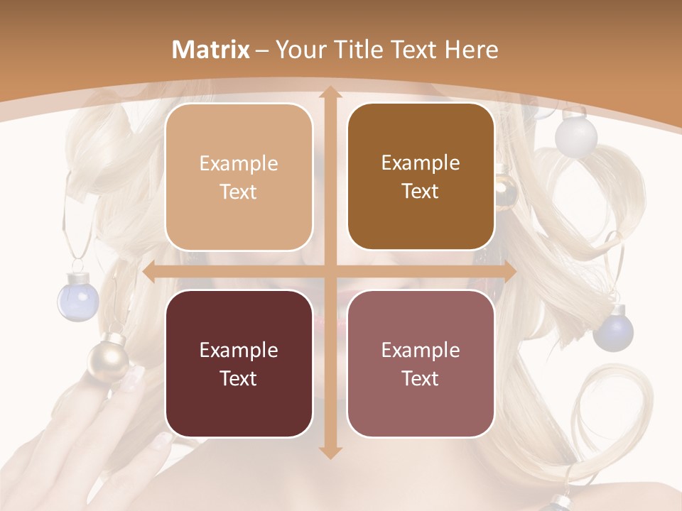 Christmas Hair PowerPoint Template