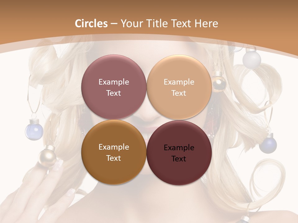 Christmas Hair PowerPoint Template