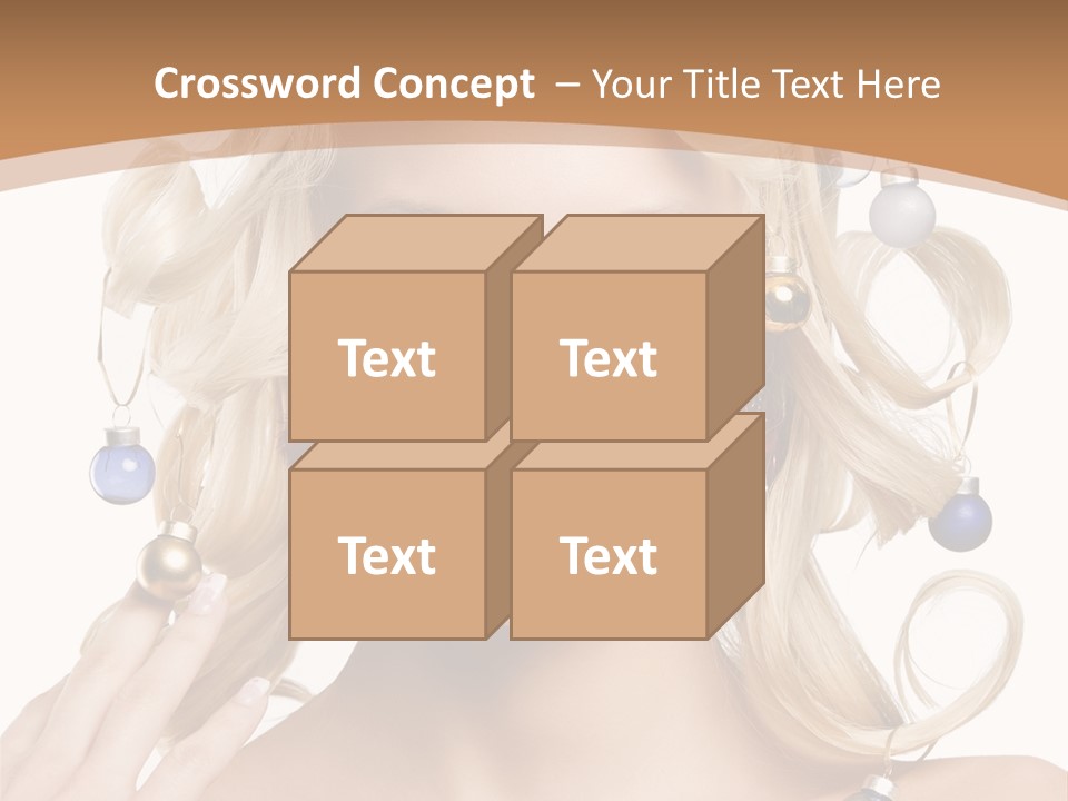 Christmas Hair PowerPoint Template