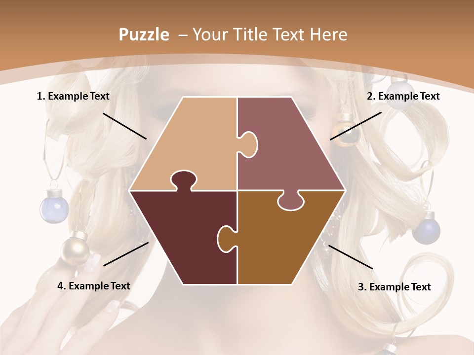 Christmas Hair PowerPoint Template