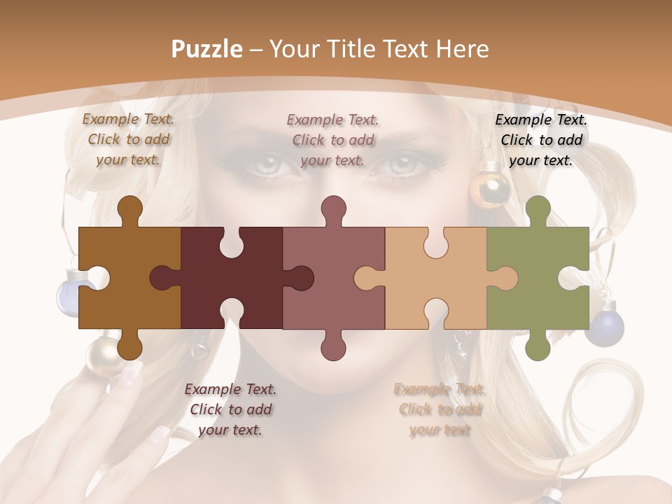 Christmas Hair PowerPoint Template