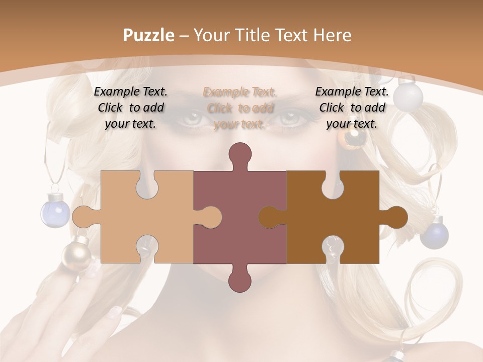 Christmas Hair PowerPoint Template