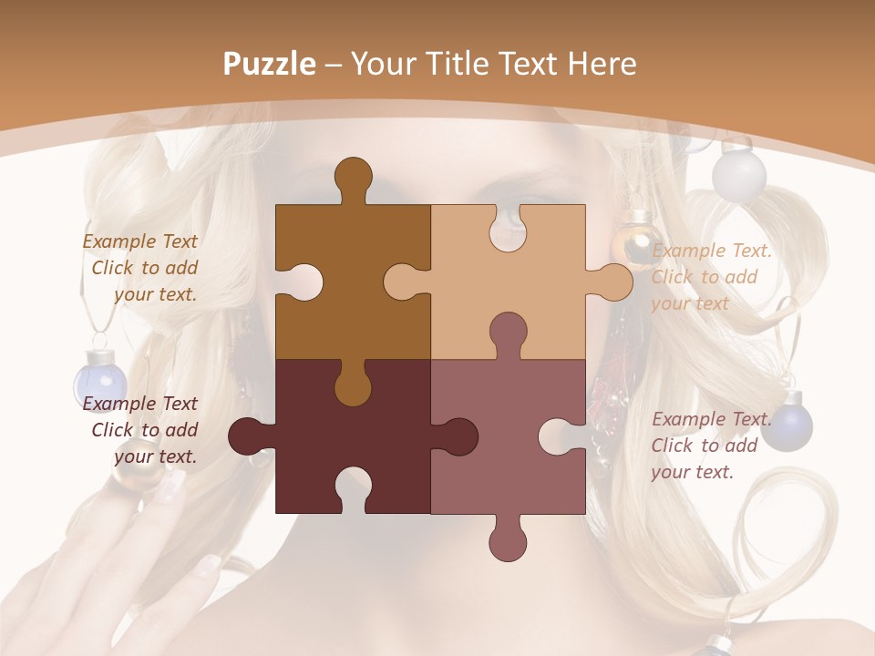 Christmas Hair PowerPoint Template