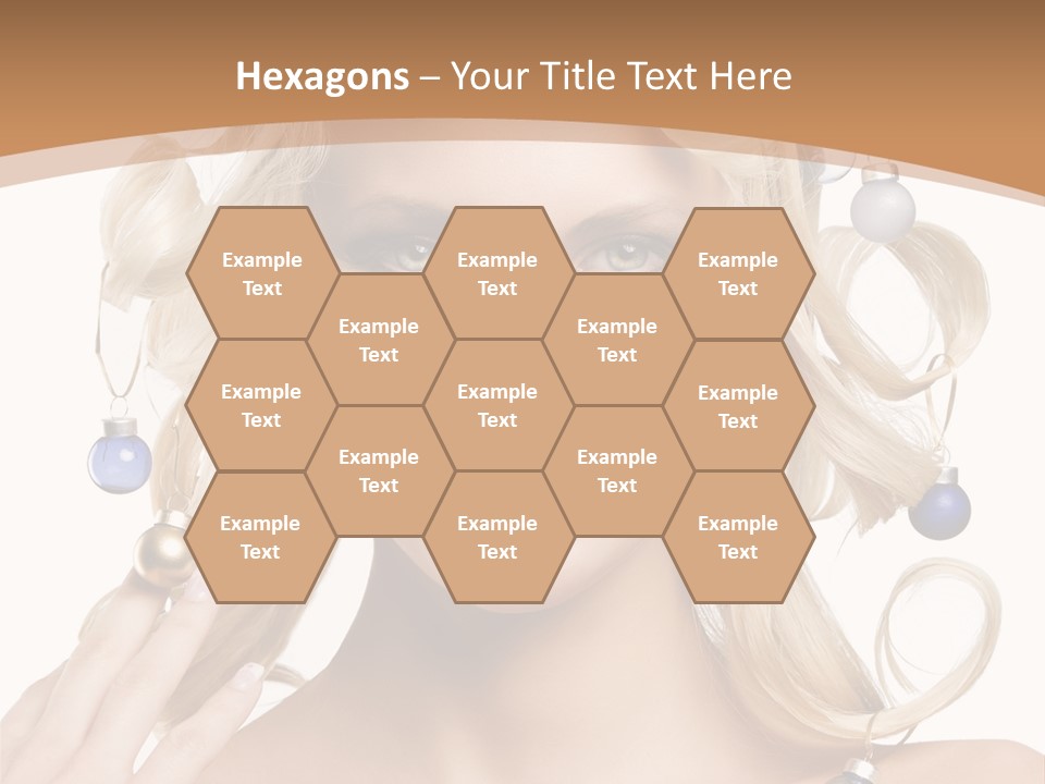 Christmas Hair PowerPoint Template