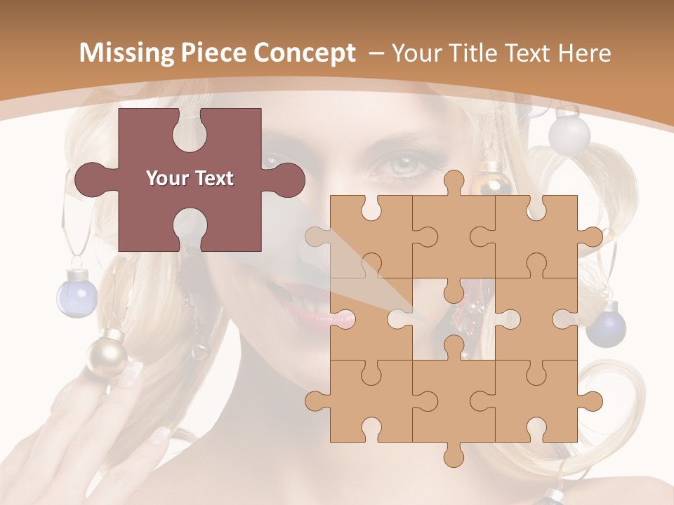 Christmas Hair PowerPoint Template