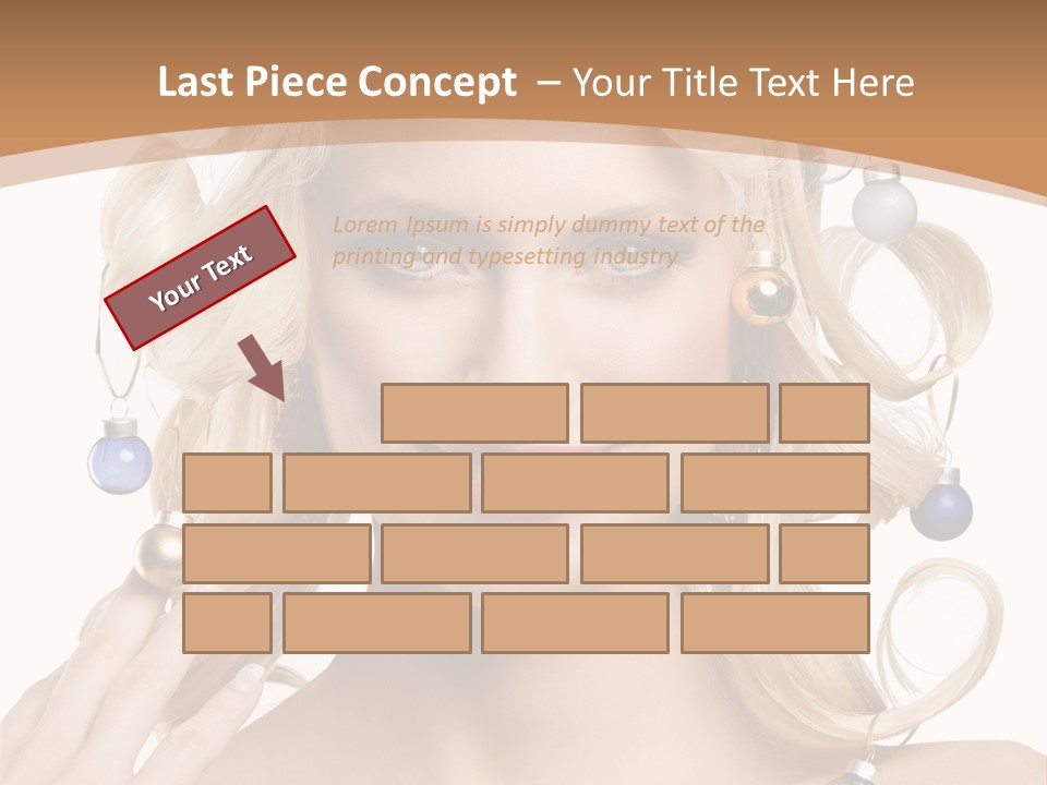 Christmas Hair PowerPoint Template