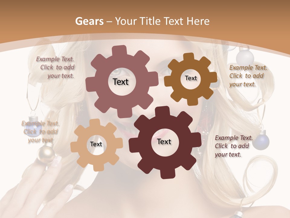 Christmas Hair PowerPoint Template