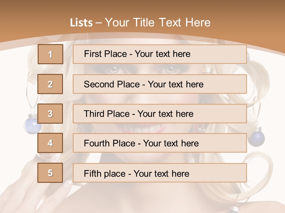 Christmas Hair PowerPoint Template