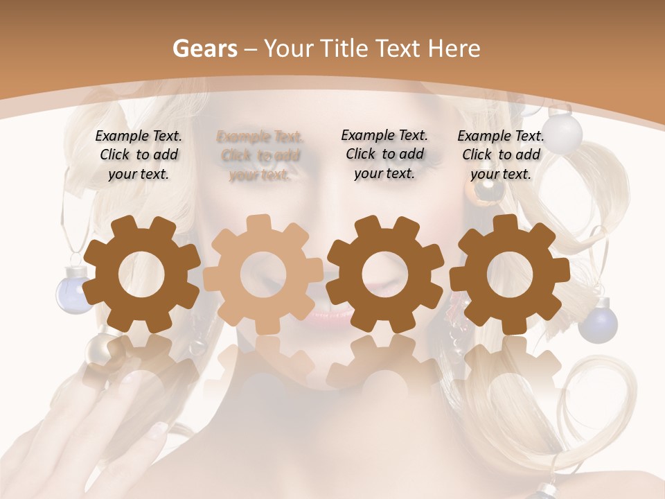 Christmas Hair PowerPoint Template