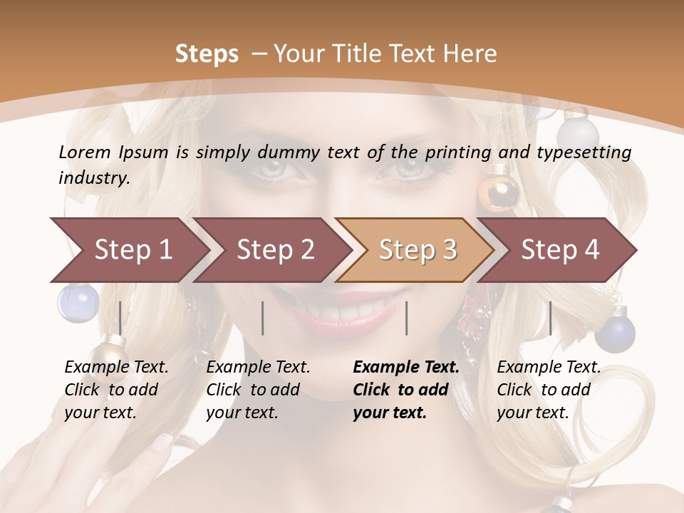 Christmas Hair PowerPoint Template
