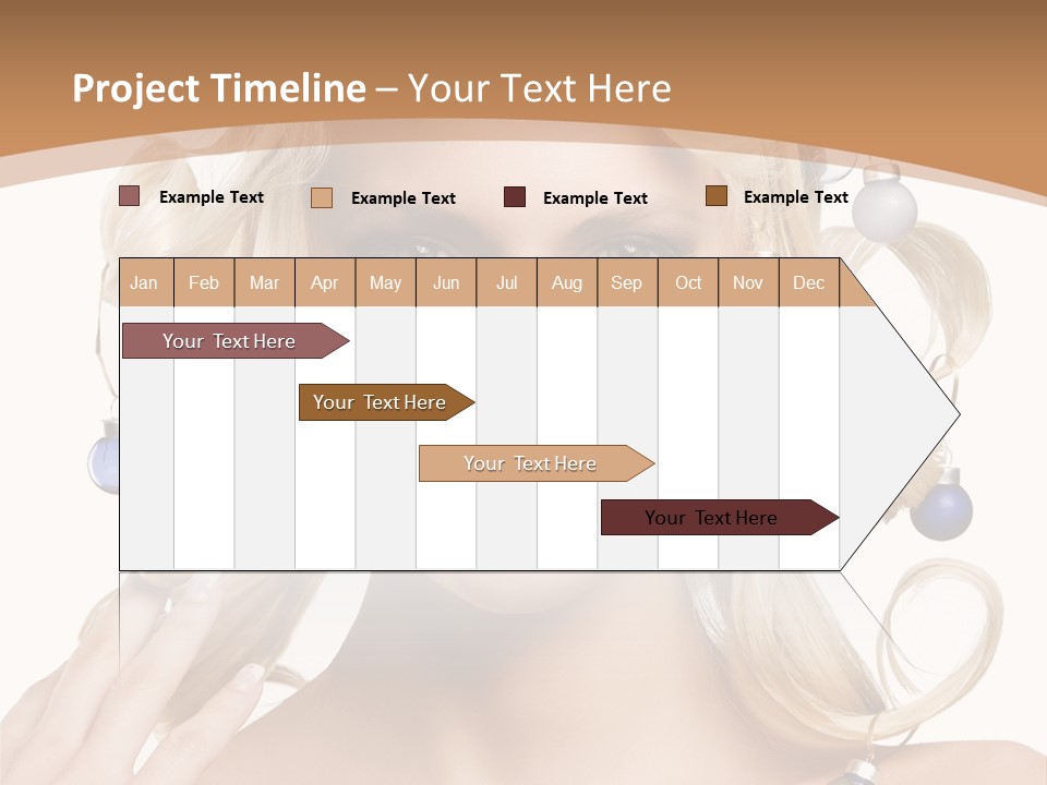 Christmas Hair PowerPoint Template