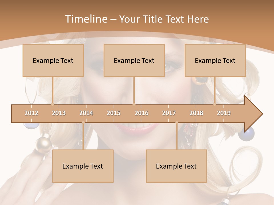 Christmas Hair PowerPoint Template