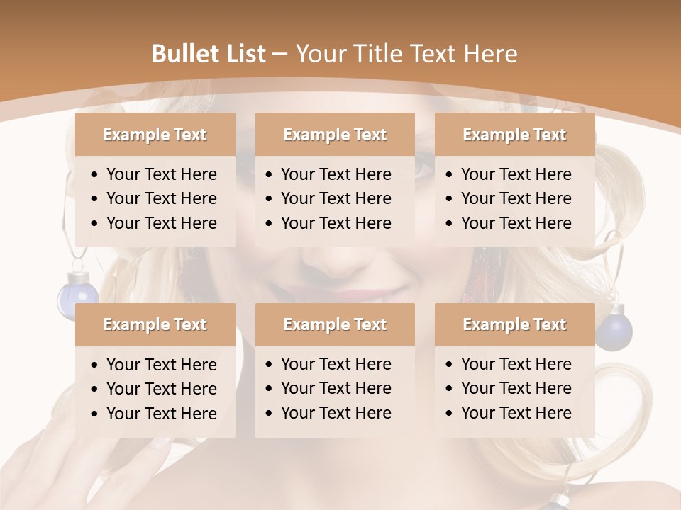 Christmas Hair PowerPoint Template