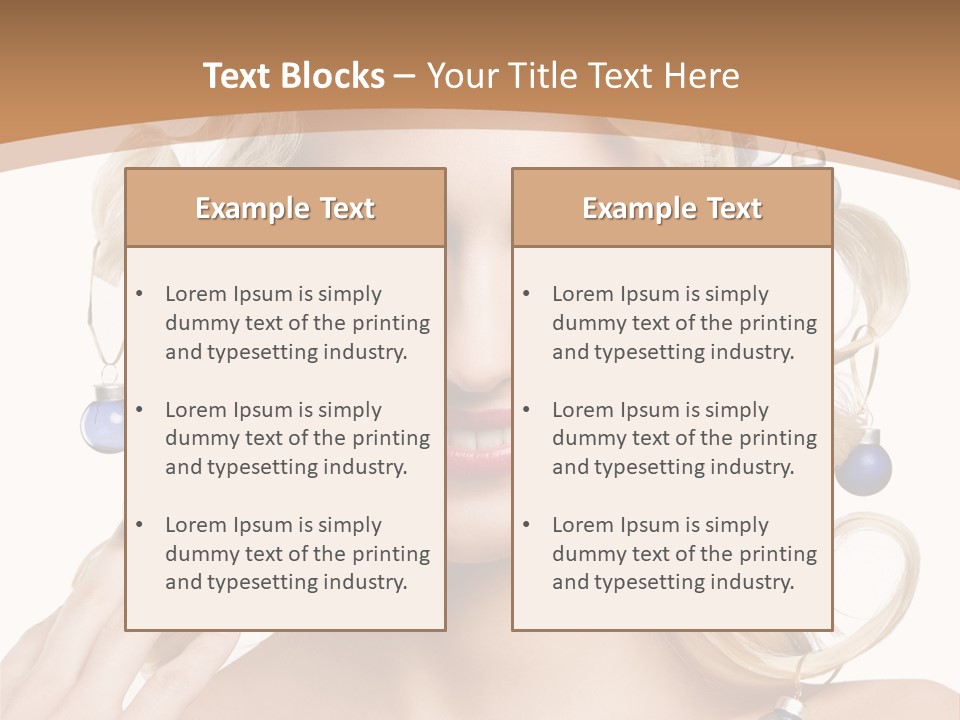 Christmas Hair PowerPoint Template