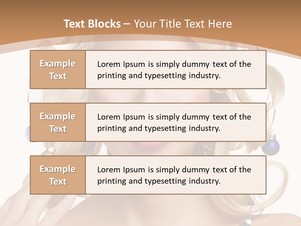 Christmas Hair PowerPoint Template