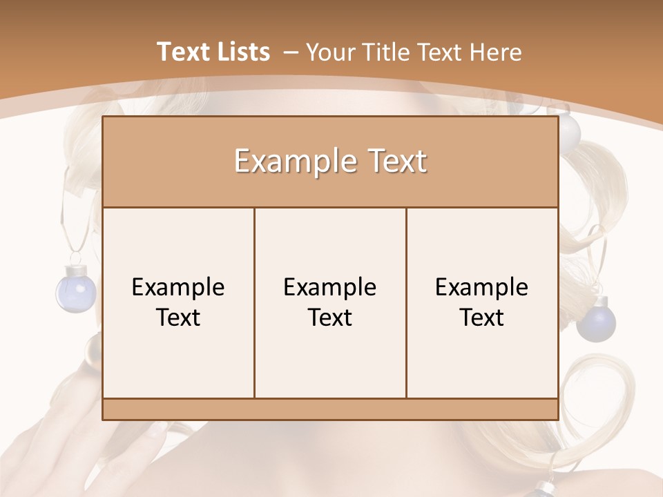Christmas Hair PowerPoint Template