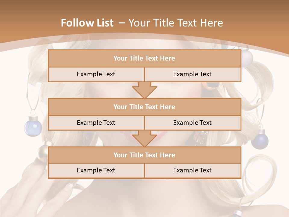 Christmas Hair PowerPoint Template