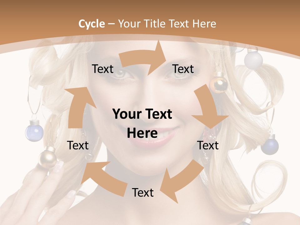 Christmas Hair PowerPoint Template