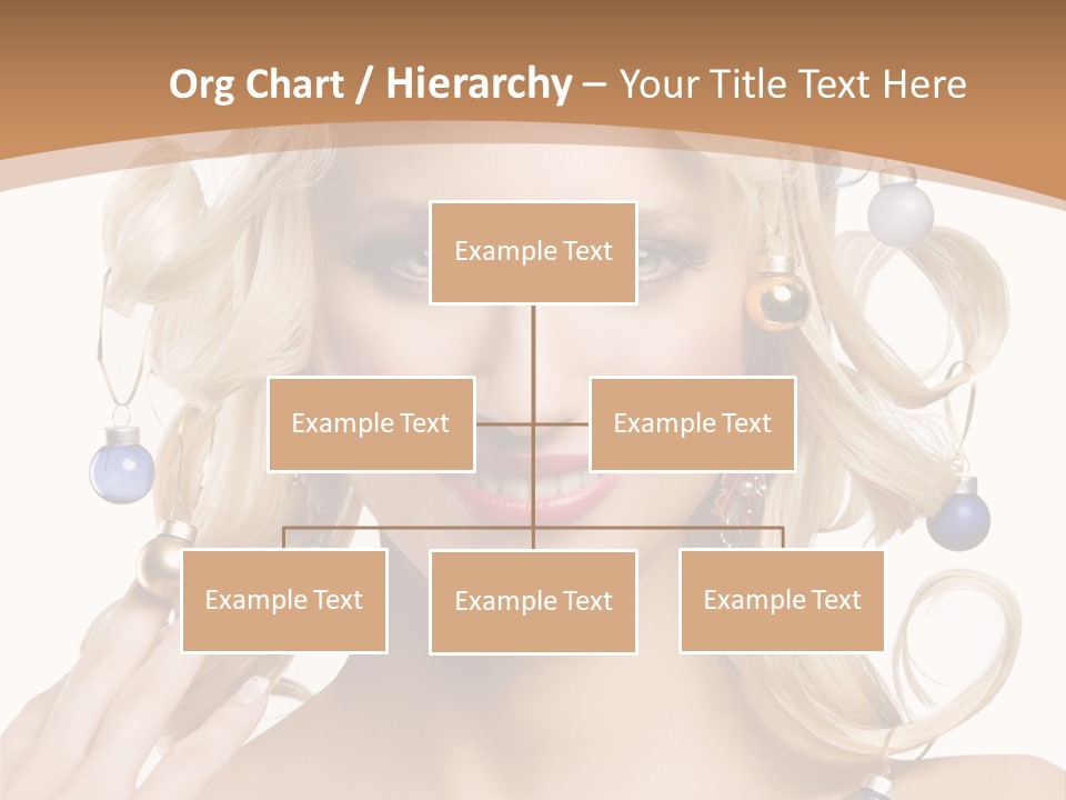 Christmas Hair PowerPoint Template