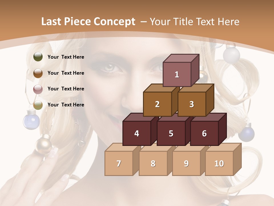 Christmas Hair PowerPoint Template