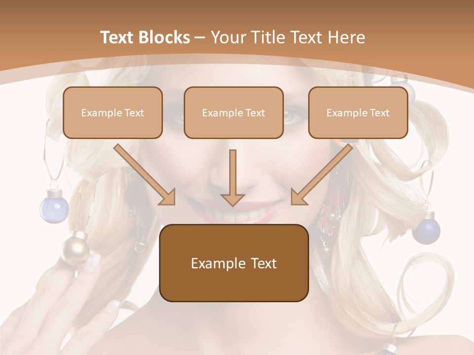 Christmas Hair PowerPoint Template