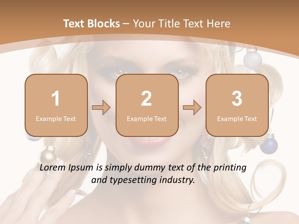 Christmas Hair PowerPoint Template