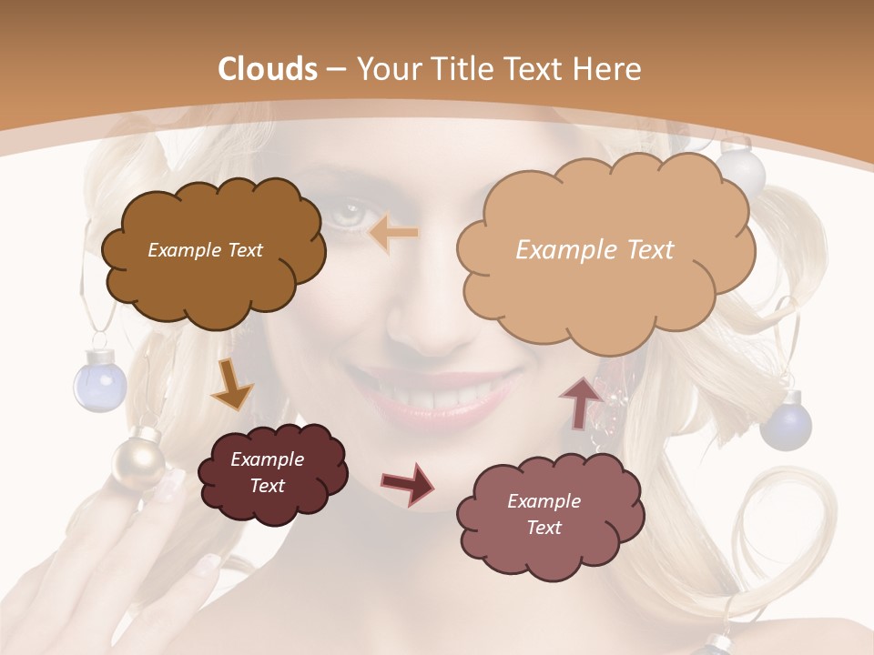 Christmas Hair PowerPoint Template