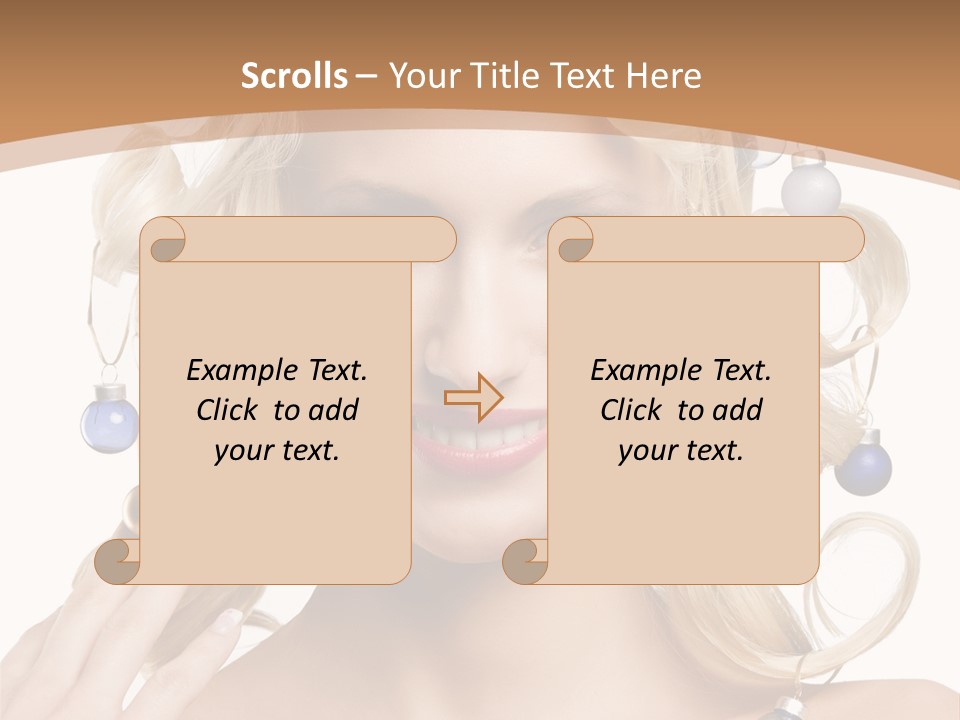 Christmas Hair PowerPoint Template