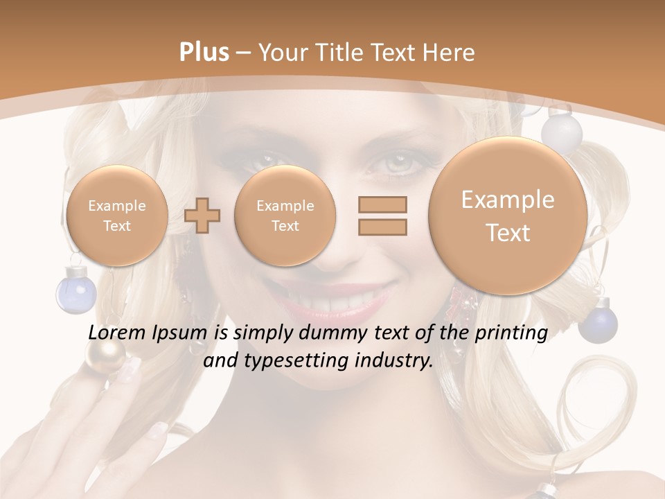 Christmas Hair PowerPoint Template