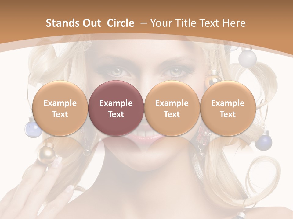 Christmas Hair PowerPoint Template