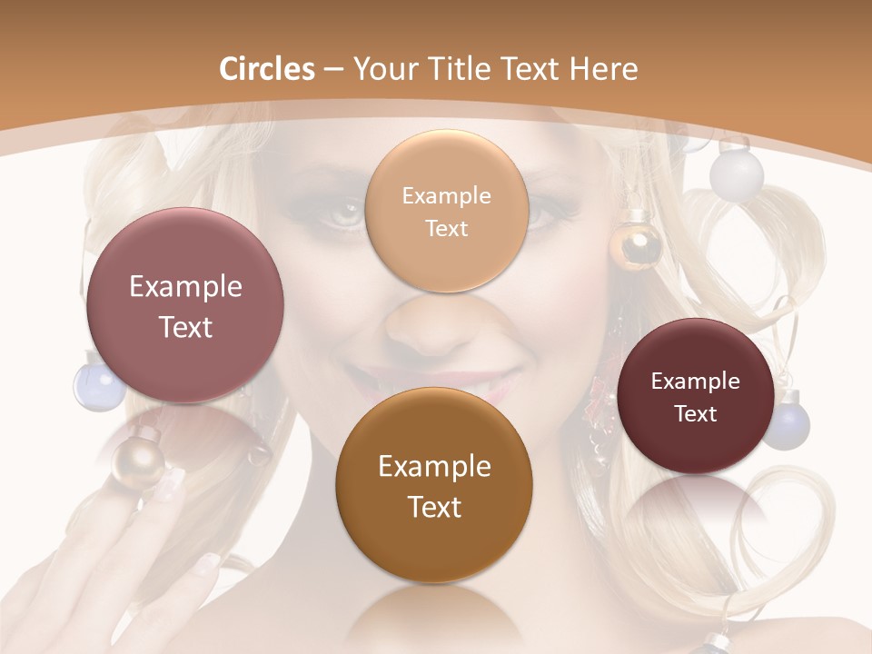 Christmas Hair PowerPoint Template